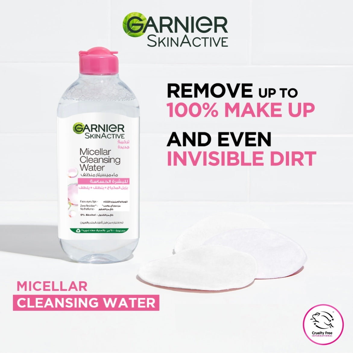 Garnier Micellar Water Facial Cleanser and Makeup Remover