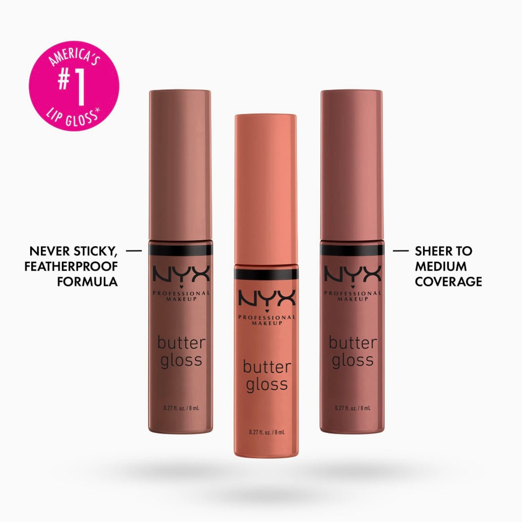 NYX PROFESSIONAL MAKEUP Butter Gloss, Non-Sticky Lip Gloss