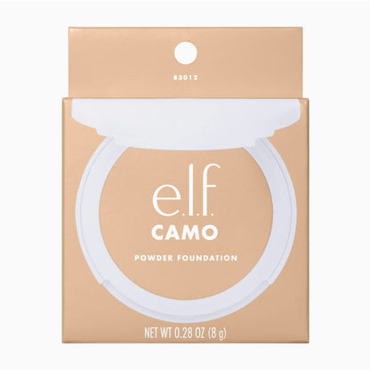 ELF Cosmetics- e.l.f Camo Powder Foundation, Lightweight, Primer-Infused Buildable & Long-Lasting Medium-to-Full Coverage Foundation