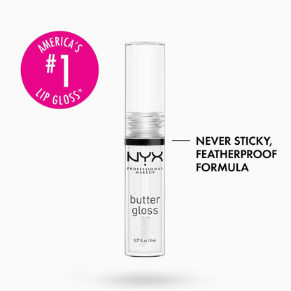 NYX PROFESSIONAL MAKEUP Butter Gloss, Non-Sticky Lip Gloss